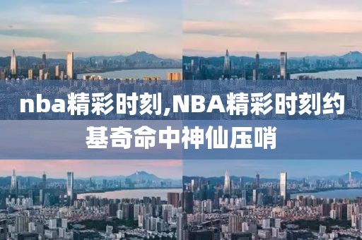 nba精彩时刻,NBA精彩时刻约基奇命中神仙压哨