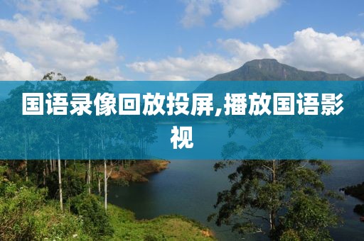 国语录像回放投屏,播放国语影视